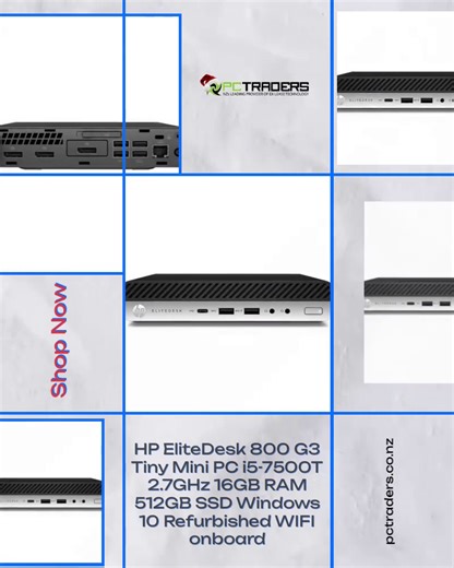 Unleash your productivity with the HP EliteDesk 800 G3 Tiny Mini PC! 🚀✨ This powerhouse features an Intel i5-7500T processor, 16GB RAM, and a lightning-fast 512GB SSD, offering the perfect blend of performance and compact design for any workspace. Whether you're tackling projects at home or streaming your favorite shows, this refurbished gem runs Windows 10 smoothly and keeps your multitasking effortless. 🌟💻💼 Get yours today for just $559.00 and elevate your tech game! 🎉🔧 #HP #MiniPC #Refu