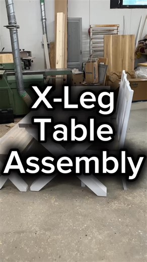 Building an X-legged table that locks together perfectly 🔥 #woodworking #diyfurniture #tablebuild #woodproject #carpentry | Puutyö Salonen