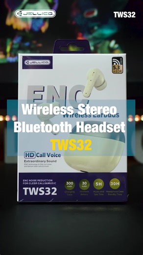 Jellico TWS32 ENC Dual Microphone Earbuds#tws #jellico #earbuds #mobileaccessories