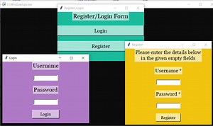 Register Login Form In Python With Source Code - Source Code & Projects
