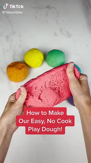 Easy No Cook Play Dough Recipe for Kids | DIY Sensory Play