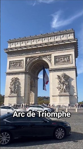 L'Arc de Triomphe : L'âme de Paris 🇫🇷✨ #history #travel #drone
