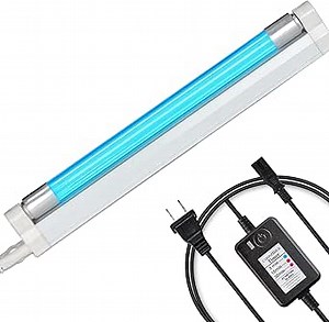 Coospider 6W UV Light with Ozone,185nm Sanitizer Lamp with 3 Time Gear, UVC Lamp for Shoes/Closet/Cabinet/Bathroom 110V CTUV-6– Perfect Father's Day Gifts