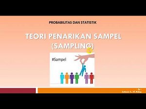 10. Teori Penarikan Sampel (sampling)