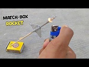Matchbox Rocket with Launcher | How to make a Matchstick Rocket | Homemade Crackers
