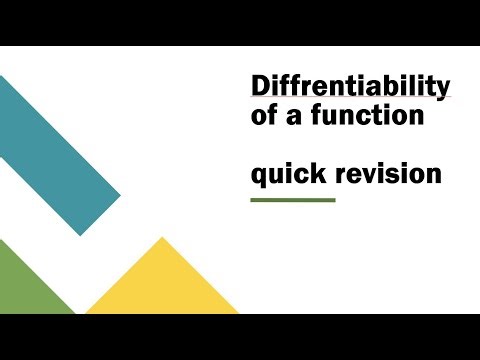 differentiabilty concept | differentiabilty of function |