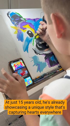 18K views · 407 reactions | Viktor is an autistic artist, and his work speaks volumes. Vichysart.com #ArtisticGenius #AutisticArtist #EffortlessArt #Inspiration #TeenArtist | Vichy’s art | Facebook