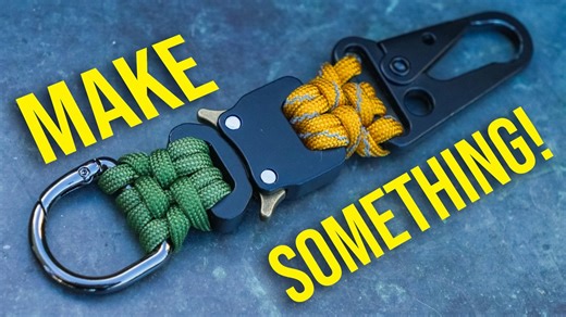 Stop consuming and start creating – quick release keychain DIY