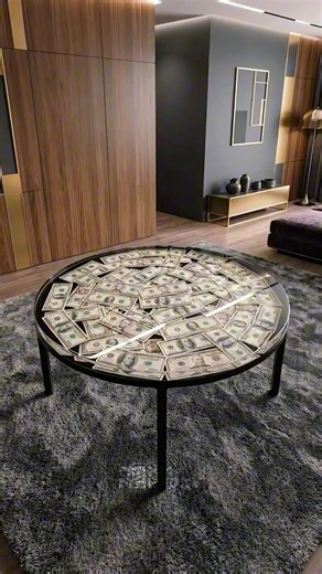 This Millionaire Money Piece is actually a Satisfying Resin Table DIY! 👑
