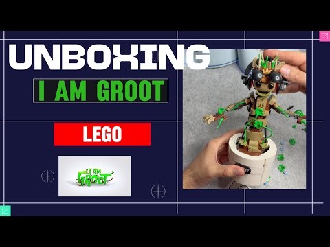 I AM GROOT lego...UNBOXING