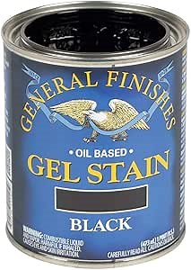 General Finishes Oil Base Gel Stain, 1 Pint, Black