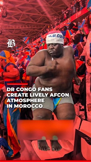 A video shows DR Congo supporters, dressed in the team’s blue, cheering nonstop and creating an electric atmosphere during the Africa Cup of Nations. #Morocco #DRCongo #AFCON2025 #Africa #Viral #ViralVideos | Barlaman Today