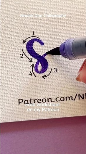 How to Write Letter R - Easy Tutorial for Beginners #nhuandaocalligraphy #brushlettering #shorts