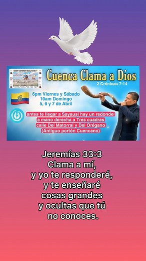🇪🇨 Cuenca Clama a Dios 🕊 | Pastor David Rodriguez