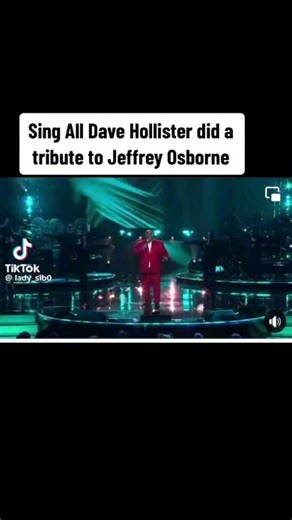 4K views | Dave Hollister paying Tribute to The Legendary Iconic...