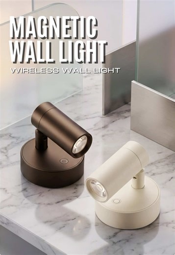 Uliekhy Spotlight Touch Magnetic Base Led Wireless Wall Light USB Rechargeable Wall Mounted Cabinet