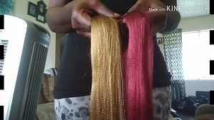 First Time Mixed Colored Triangle Part Box Braids!!