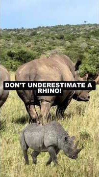 This 1-Ton Animal Can Run 55 KM/H! 🦏 #rhino #shorts
