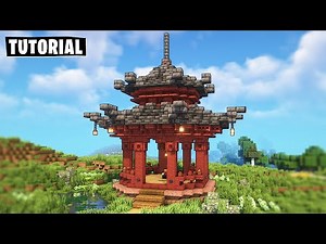 How to Build a Japanese Gazebo in Minecraft - Tutorial