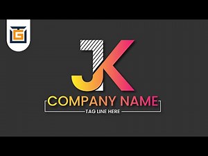 Logo Design - Illustrator Logo Design Bangla Tutorial - J K Letter Logo Design Illustrator