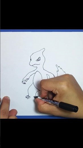 HOW TO DRAW charmeleon/step by step video lesson