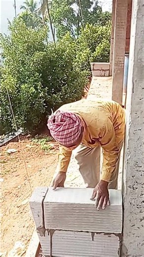 Perfect ACC Block Wall Construction #viral