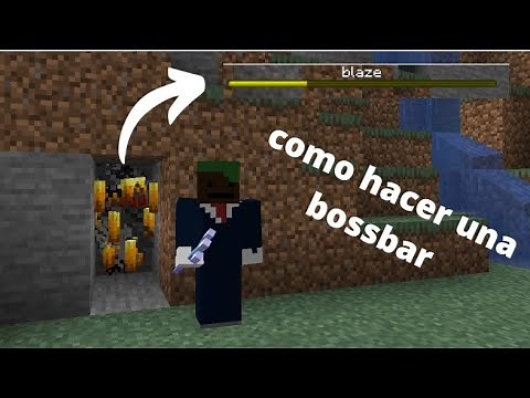 como crear una bossbar barra de vida en minecraft👉MUY FACIL