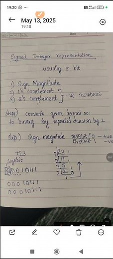 sign magnitude 1s complement foc ktu