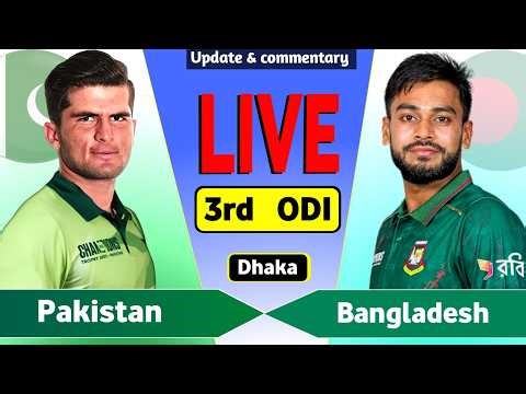 Pakistan vs Bangladesh 3rd ODI Match | PAK vs BAN Live Score & Commentary | PAK BAT