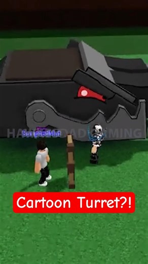 Roblox Build a Boat for Treasure Cartoon Turret from HomeAnimations?! #roblox #babft