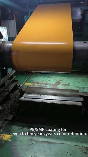 Energetic Orange Steel Coils – Precision Coating Process