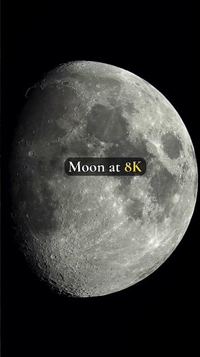 Record Breaking Amateur Footage of the Moon (8K resolution) #astronomy #space #Moon #artemis