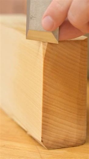 After you sharpen a chisel you can’t resist making a few cuts, after you see if it shaves off arm hair of course. #woodcraft #woodwork #woodworking #chisel #soothing #ASMR #satisfying #sharp #odlysatisfying | Woodcraft