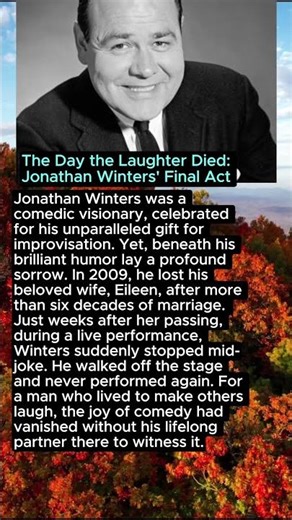 The Day the Laughter Died: Jonathan Winters' Final Act