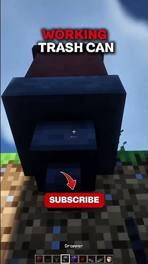 The cleanest redstone trash can in Minecraft 🧼⚡️ #minecraft