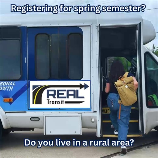 🎓 Rural students, we’ve got your ride to college! 🚍 No car? No problem! Don’t worry about parking or car costs. Your classes. Your schedule. Your ride, made easy. Call 361-668-3158 to get started! 📅 Start your semester stress-free—ride with us! #RideWithUs #RideREAL | REAL Transportation