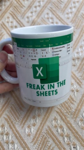 Funny Excel Coffee Mug, Freak In The Sheet Mug | Finishence11
