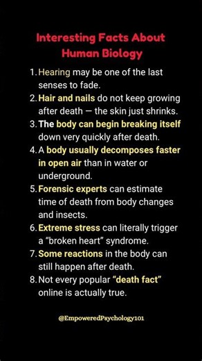 What Actually Happens To Your Body After Death 💀😱 #facts #science #shorts