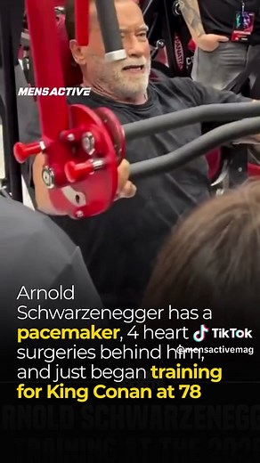 Arnold Schwarzenegger heart surgeries and 2026 King Conan training