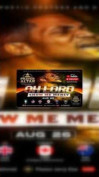 OH LORD SHOW ME MERCY || PRAYER ALTAR || 26TH AUGUST 2026