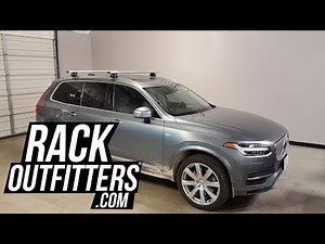 Thule EVO Flush Rail WingBar EVO Roof Rack Crossbars on Volvo XC90