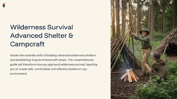 Wilderness Survival Advanced Shelter Campcraft Master the Essential Skills Gr...