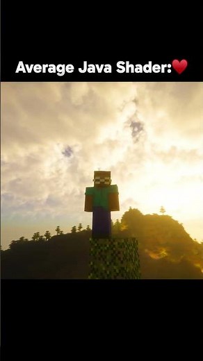Minecraft Bedrock Shaders😭 vs Minecraft JAVA Shaders🔥 #minecraft #shorts