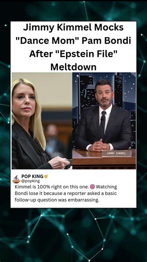 Jimmy Kimmel Mocks "Dance Mom" Pam Bondi After "Epstein File" Meltdown #KimmelLive