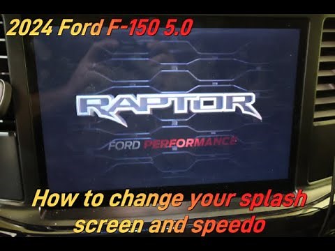 2024 Ford F150 5.0 - How to change your splash screen and speedo with FORScan