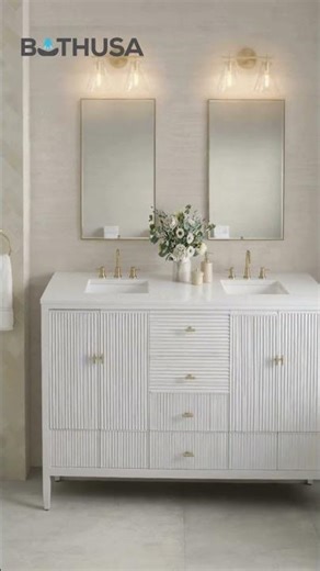 Luxury Bathroom Upgrade | Myrrin 72” Double Vanity in Bright White