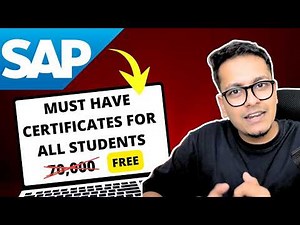 SAP Certifications FREE for all students and professors (2026 Update)