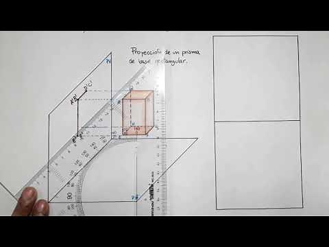 PROYECCION ORTOGONAL DE UN PRISMA RECTANGULAR