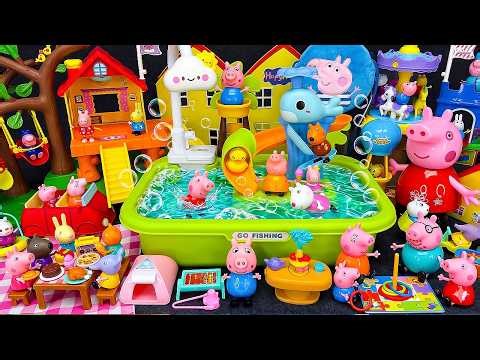 30 Minutes Satisfying with Unboxing PEPPA PIG Water Slide Pool Amusement Park Playset ASMR Toys