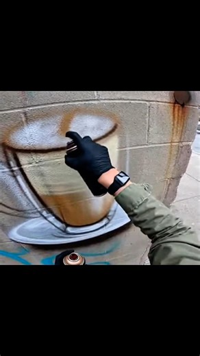 How to Draw a Latte Macchiato (Graffiti Art) #viral #shorts #graffiti